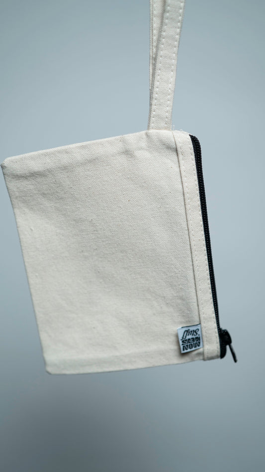 Neceser de Lona Cruda con Cierre