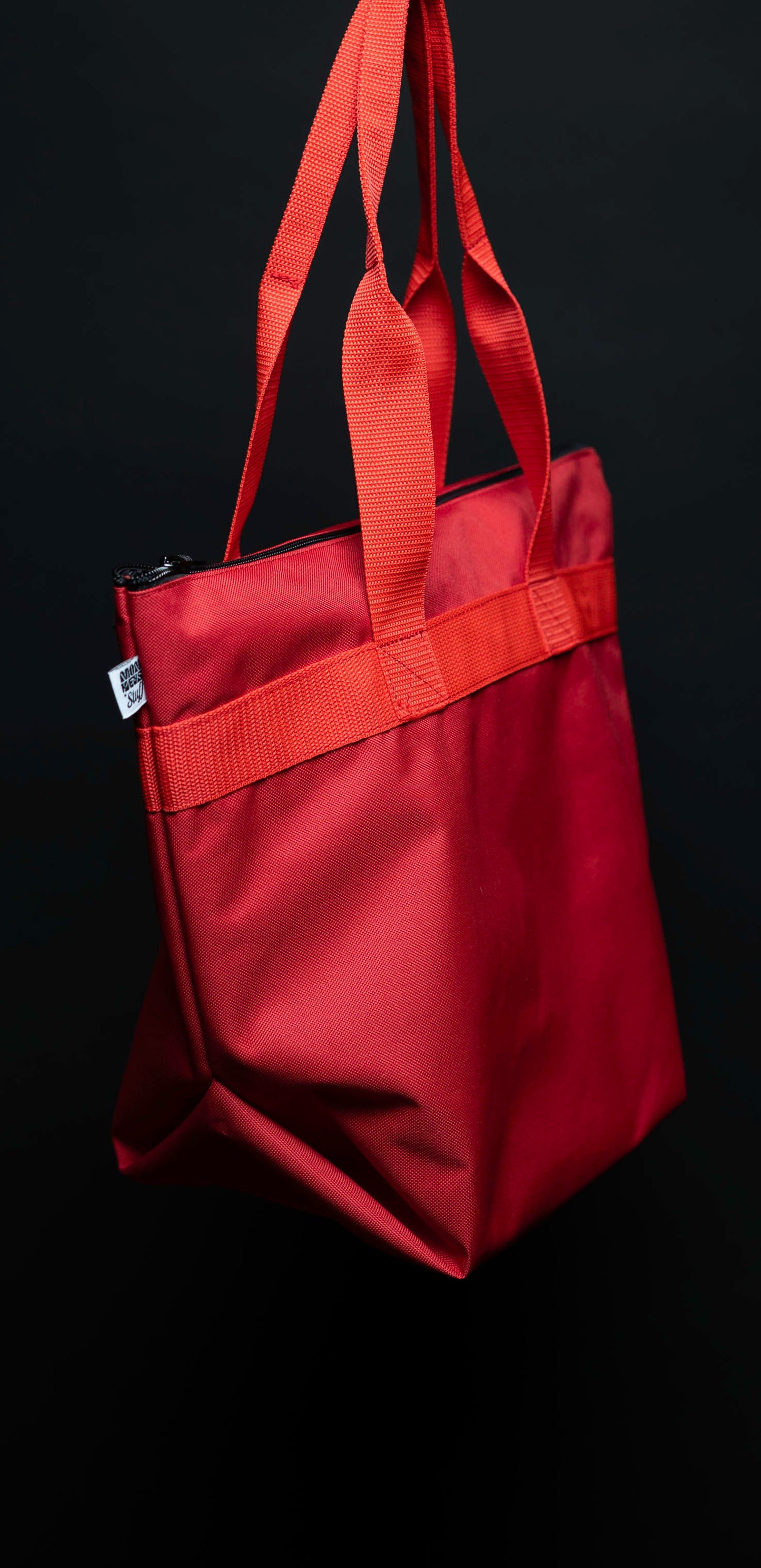 Bolso Tote Rojo con Cierre