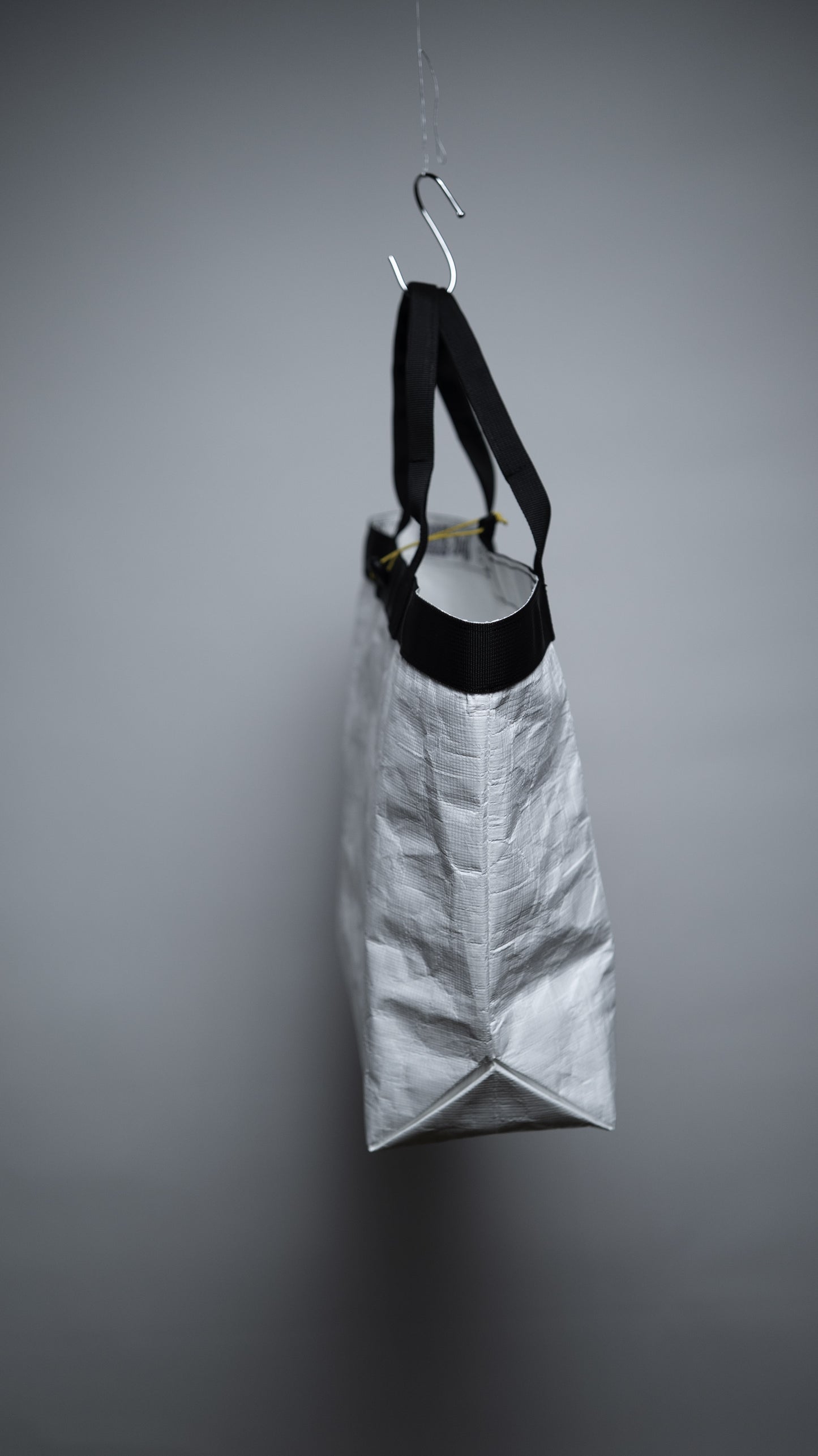 Bolso tote en tarpaulin reciclado blanco