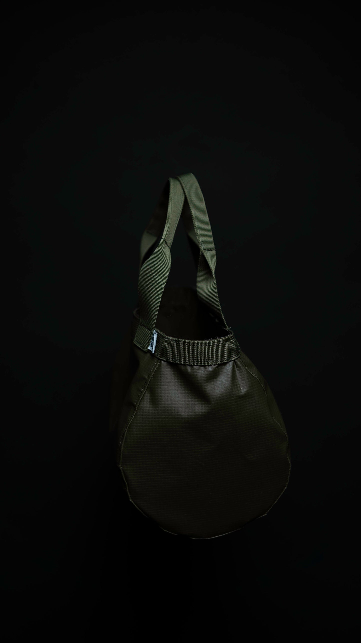 Bolso Tote Redondo Verde Oliva