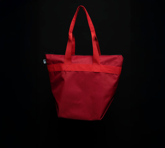 Bolso Tote Rojo con Cierre