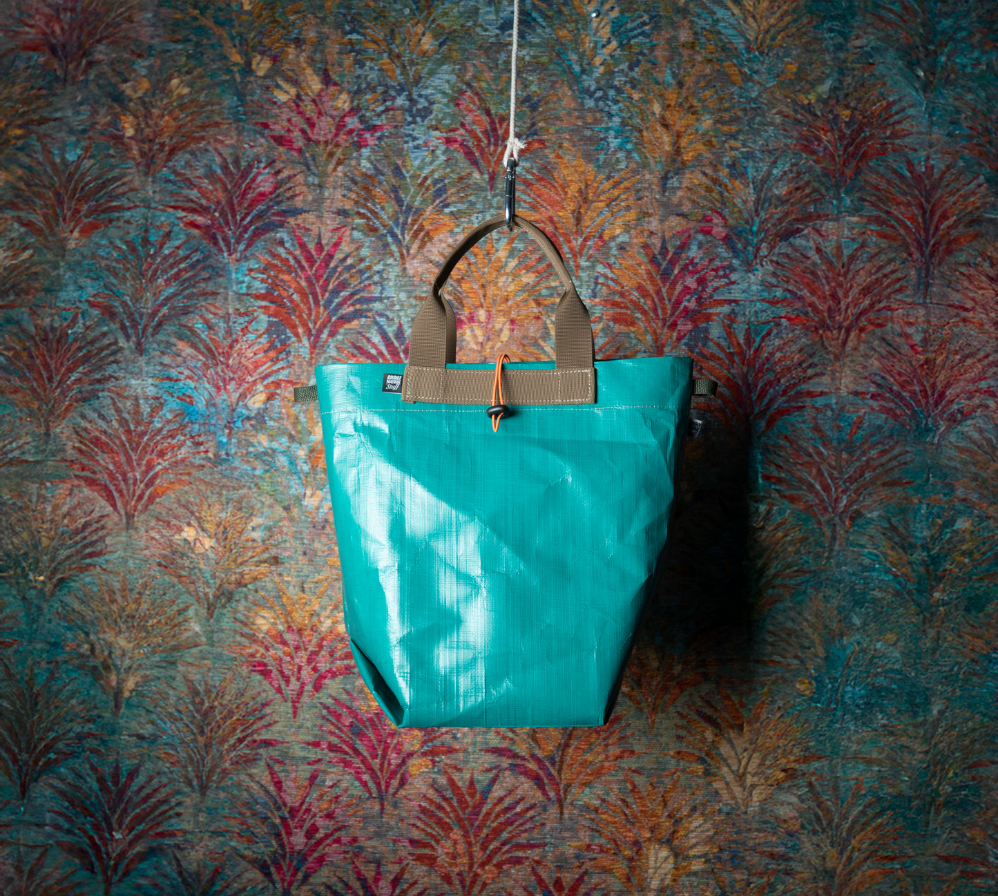 Bolso Tarpaulin Verde, minimal Plegable.