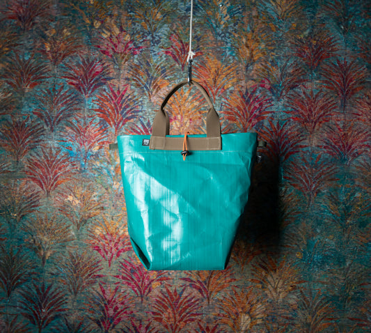 Bolso Tarpaulin Verde, minimal Plegable.