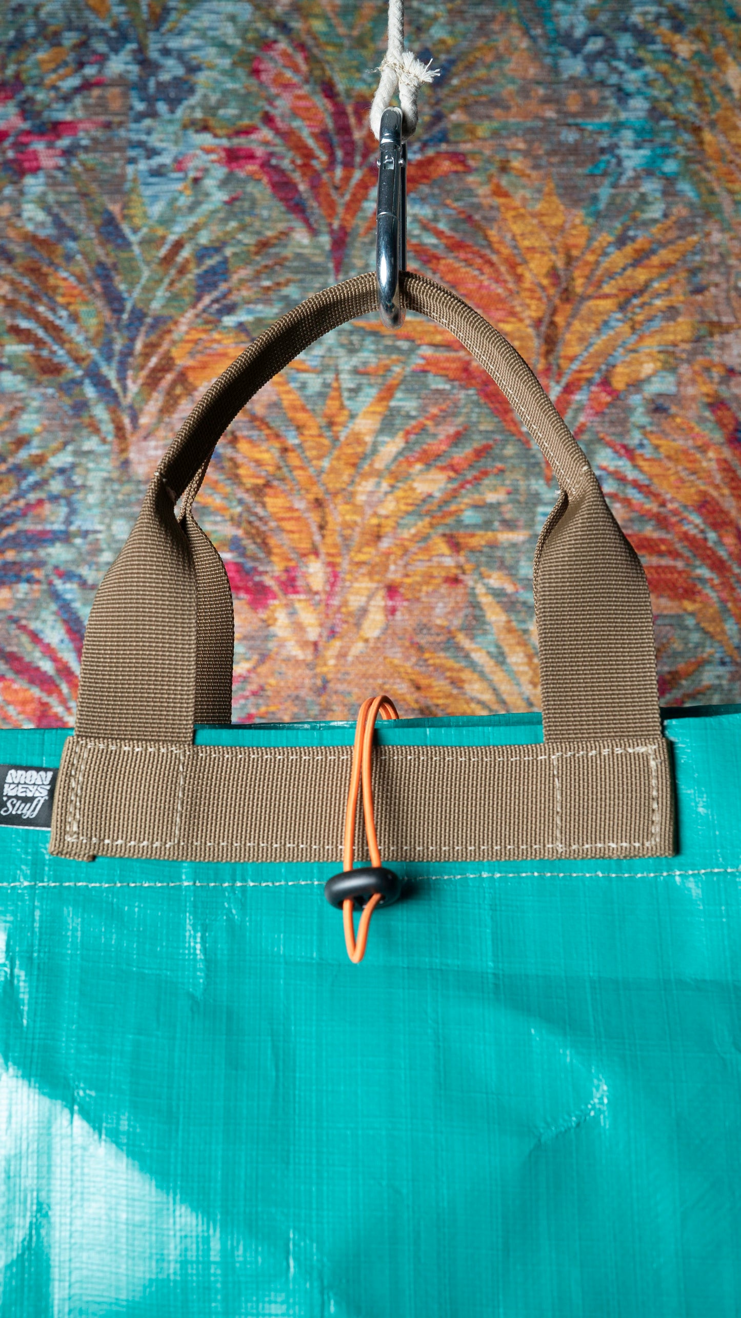 Bolso Tarpaulin Verde, minimal Plegable.