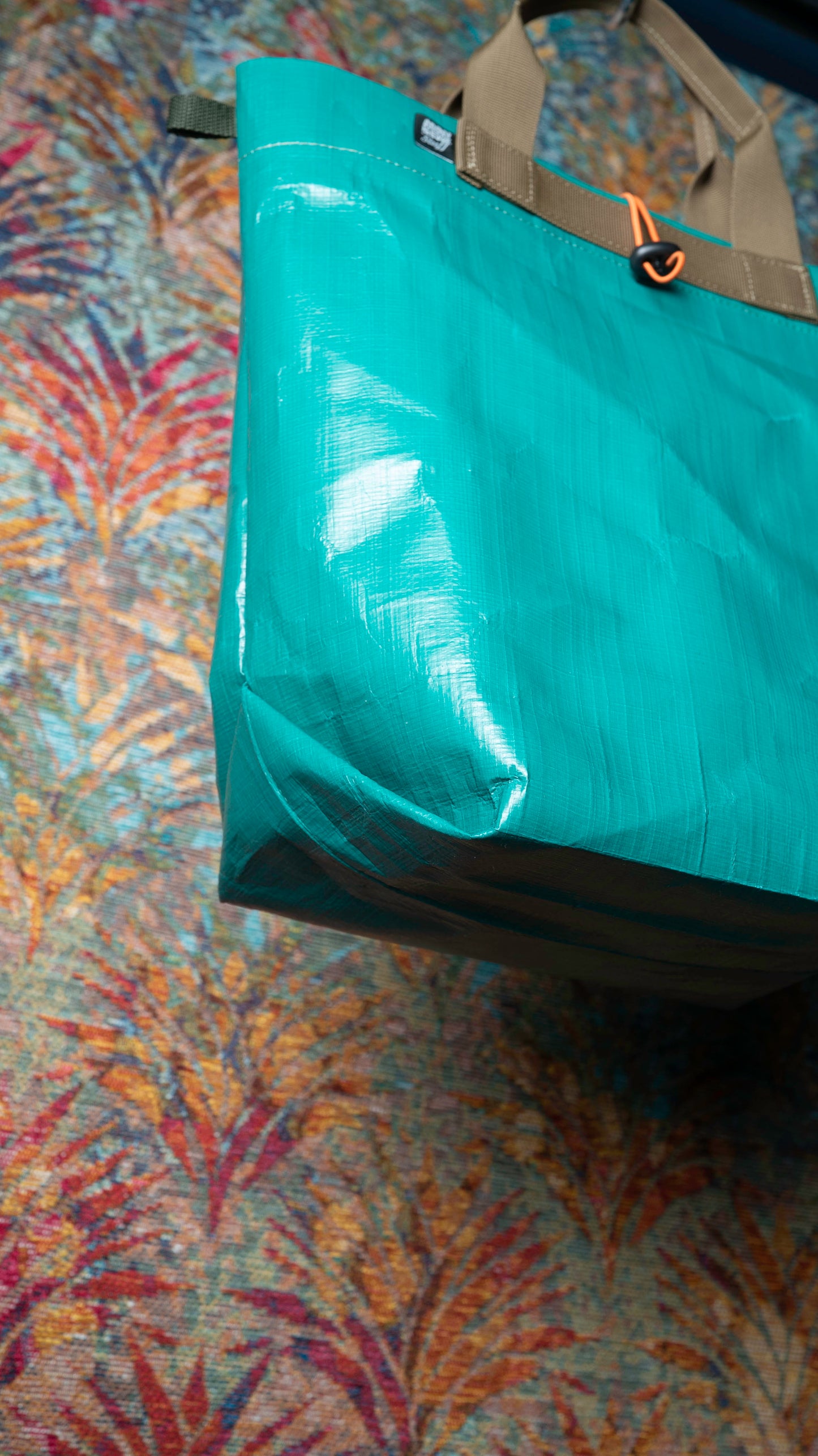 Bolso Tarpaulin Verde, minimal Plegable.