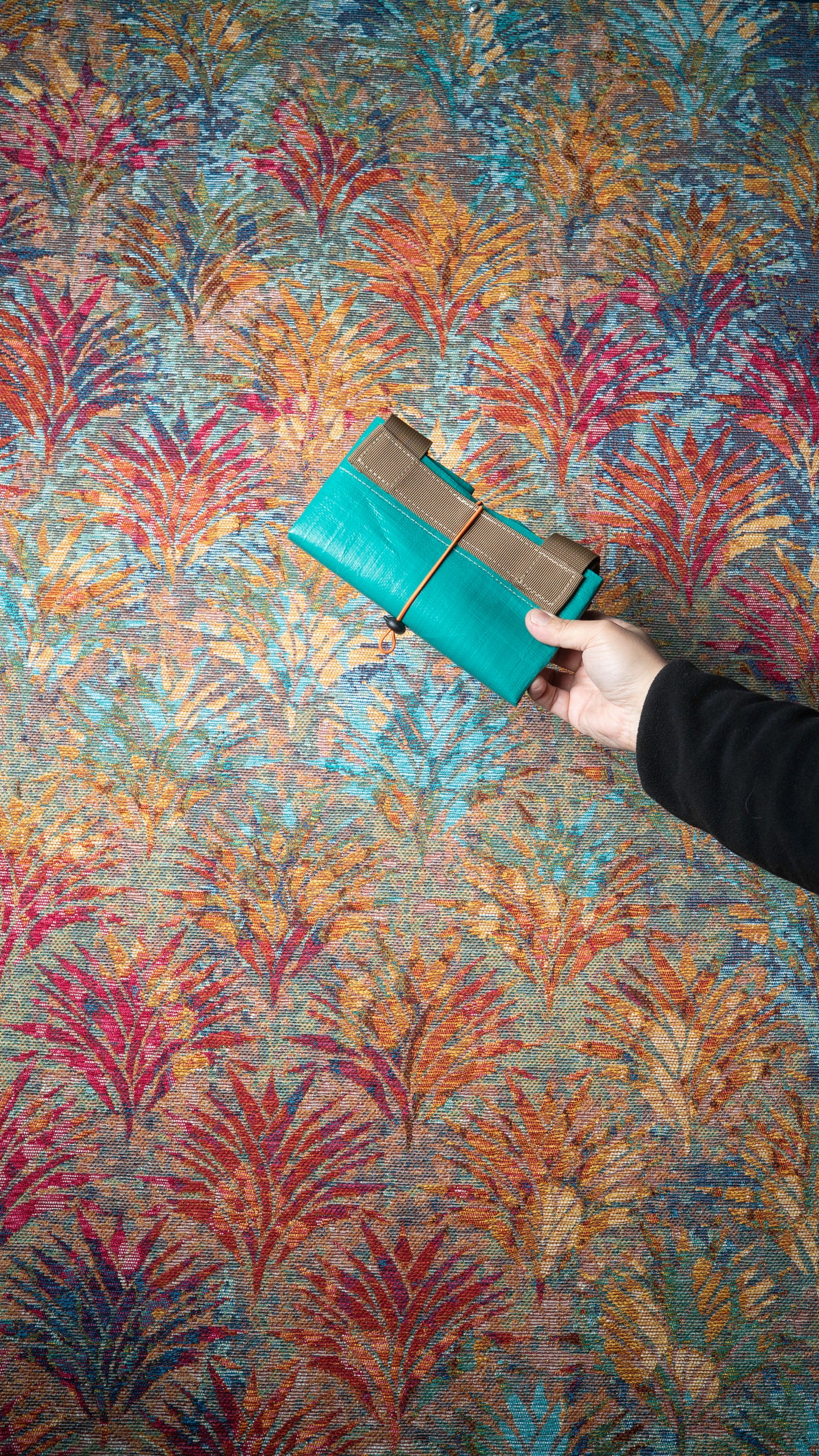 Bolso Tarpaulin Verde, minimal Plegable.