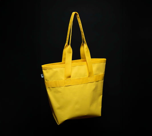 Bolso Tote Amarillo con Asas Reforzadas